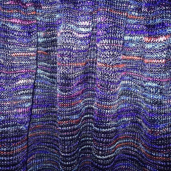 Navy blue embroidered red dress. - Picture 2 of 3